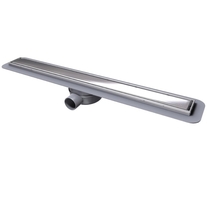 RIGOLA DUS LINEARIS COMPACT 750MM, EVACUARE LATERALA FI50MM GRATAR OTEL INOX, 45600.63